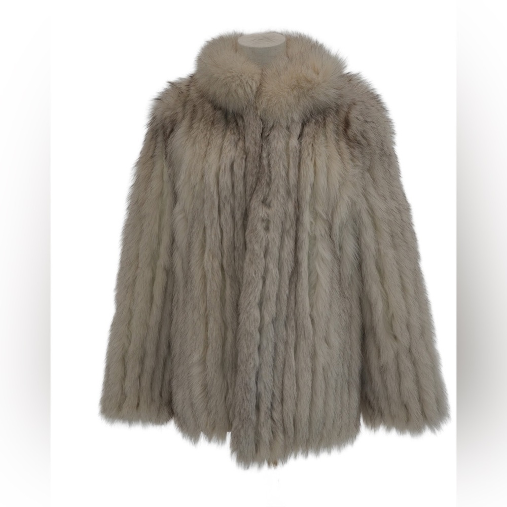 Saga fox White Fur Coat